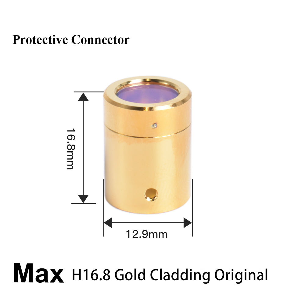 Output Protective Connector Lens Group with Lens Protective Cap MAX Raycus QBH Laser Source