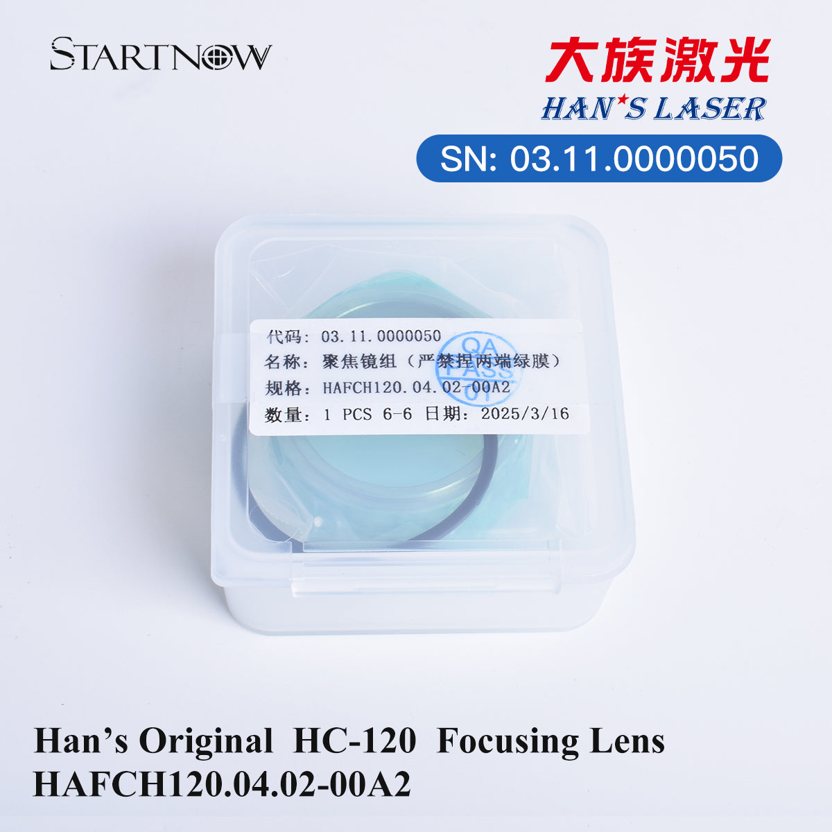 Original Han's Collimating Focusing Lens Laser Protective Lens For Fiber Laser Cutting Head