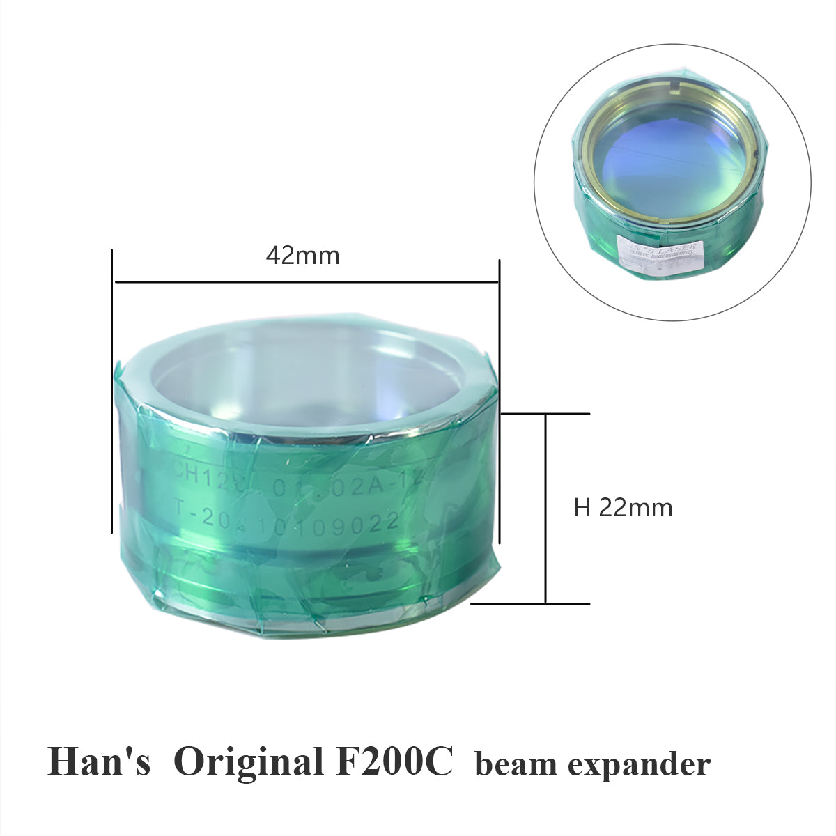 Startnow Laser Focusing Collimator Lens F200C Beam Expander HANS
