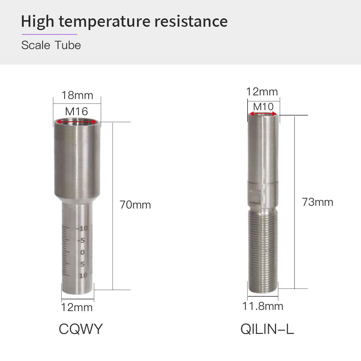 CQWY Qilin Laser welding head Scale Tube