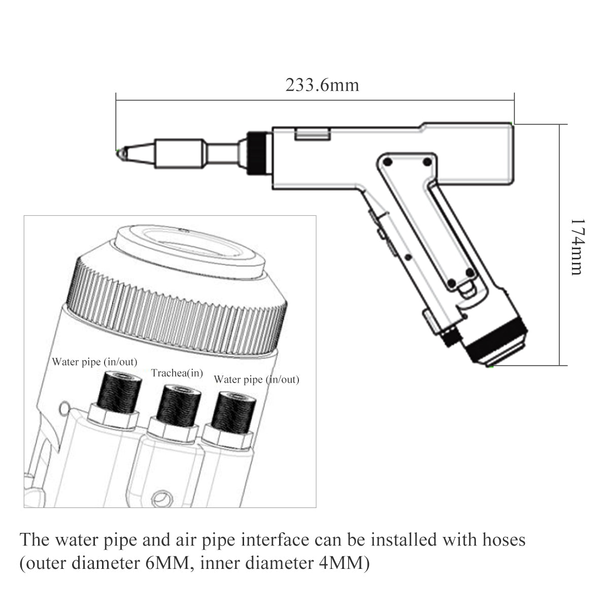 laser welding Head Cleaning Head