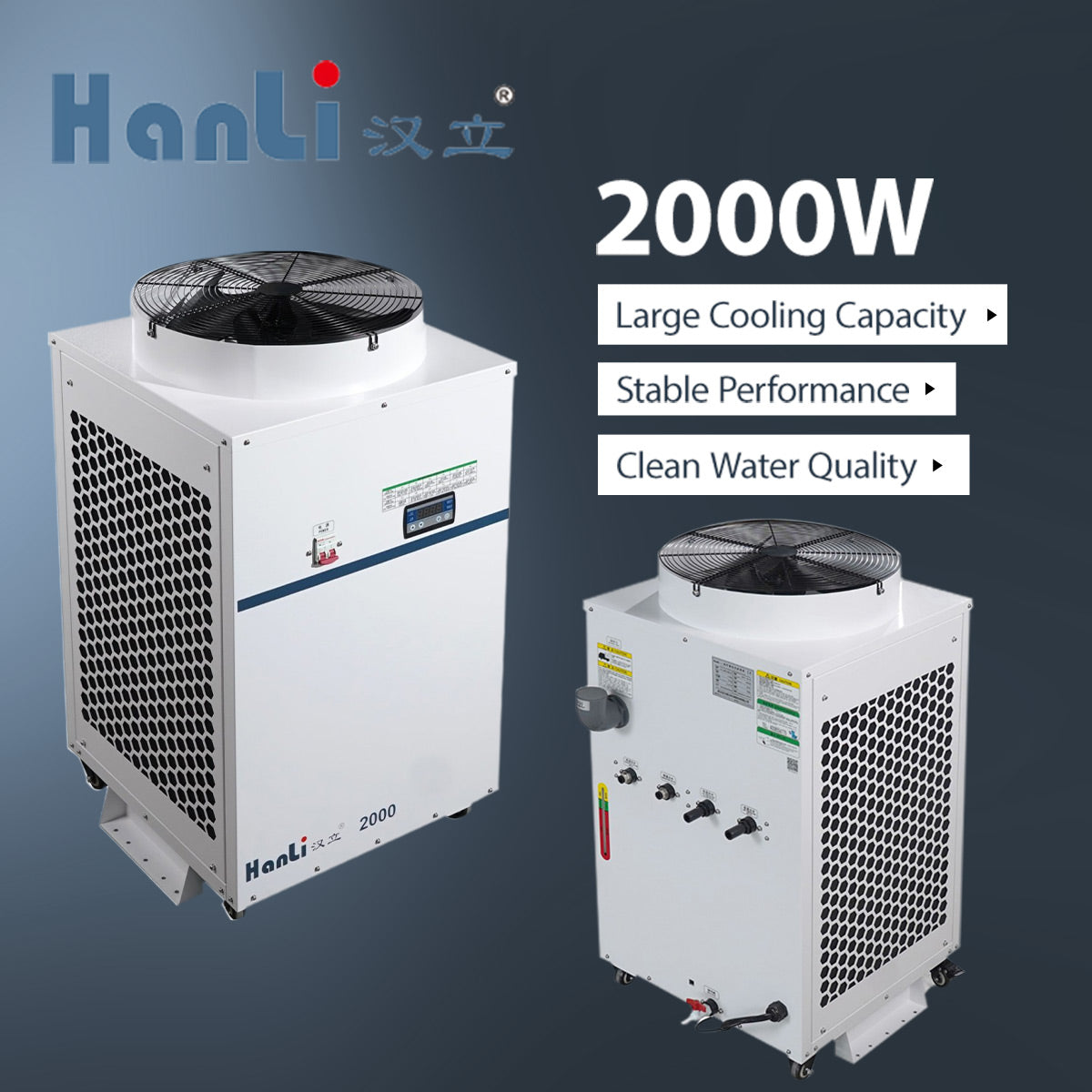 Startnow 2000W Industrial Laser System Cooled Water Chiller With Dual Temperature Control Circuit