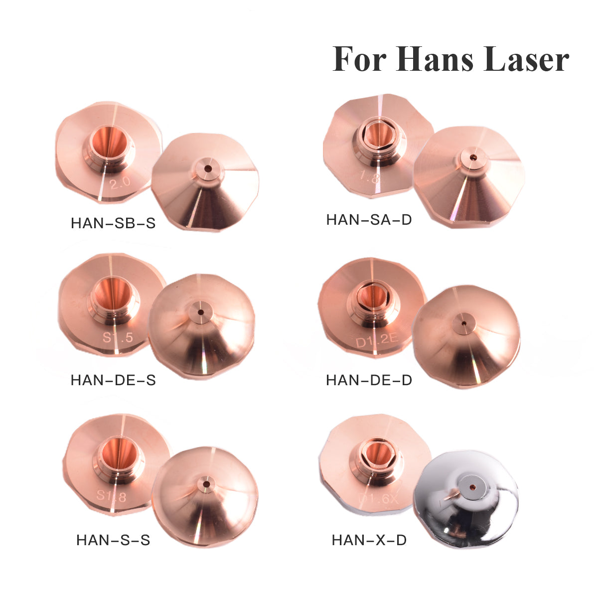 Startnow Fiber Laser Cutting Nozzle Single Double Layer For Han's Cutting Machine