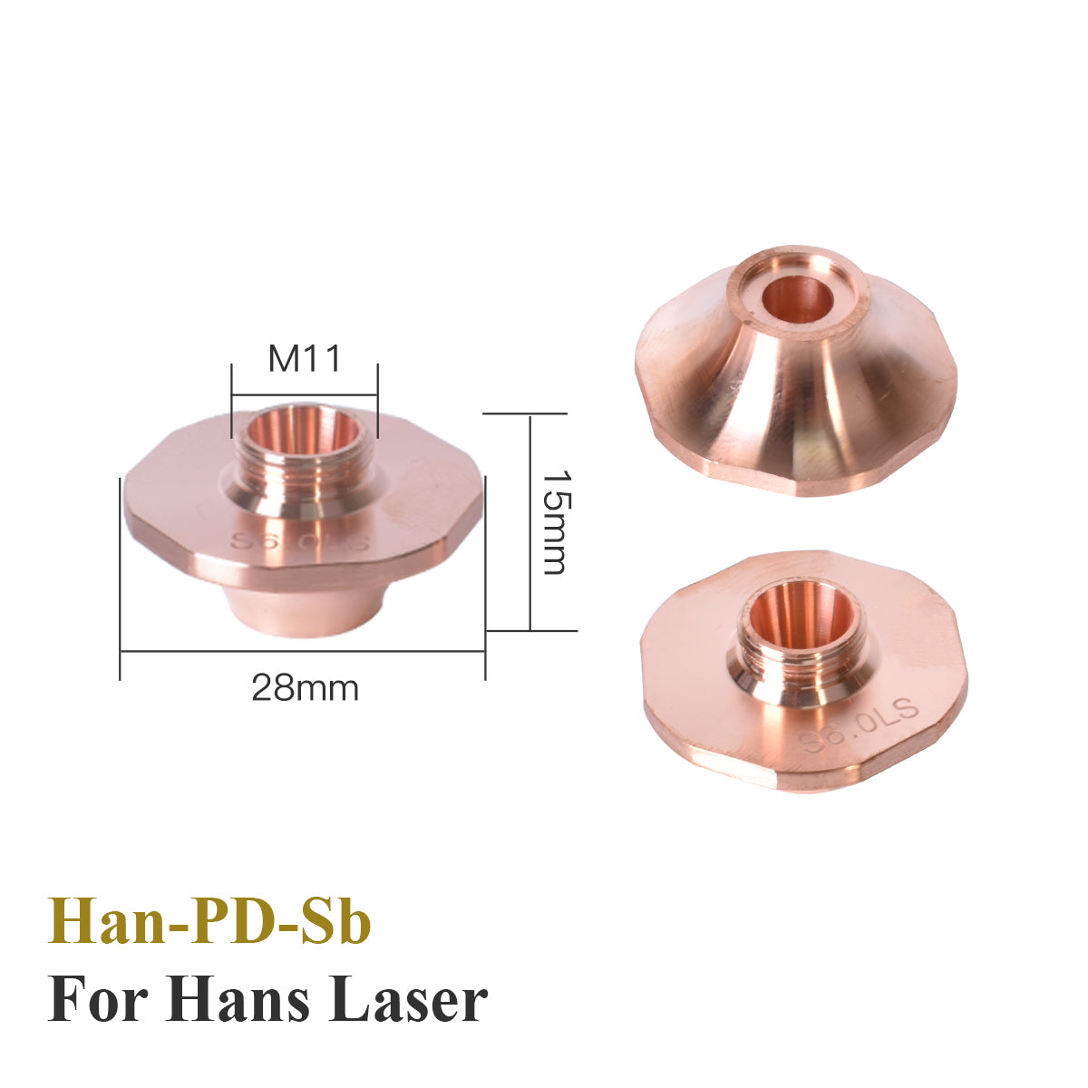 Startnow Han's Series Laser Nozzles for Laser Cutting Machine