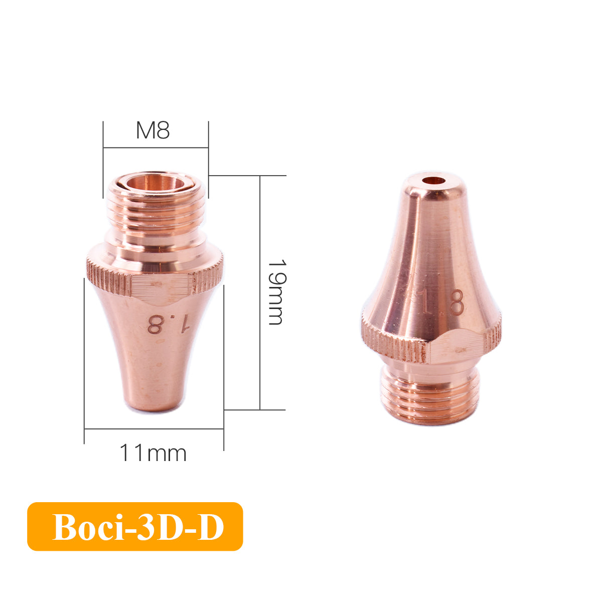 Startnow Boci Beveled 3D Laser Nozzle Pipe Cutting Machine Nozzles For BOCI Welding Head