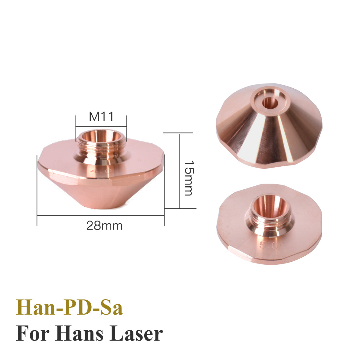 Startnow Han's Series Laser Nozzles for Laser Cutting Machine