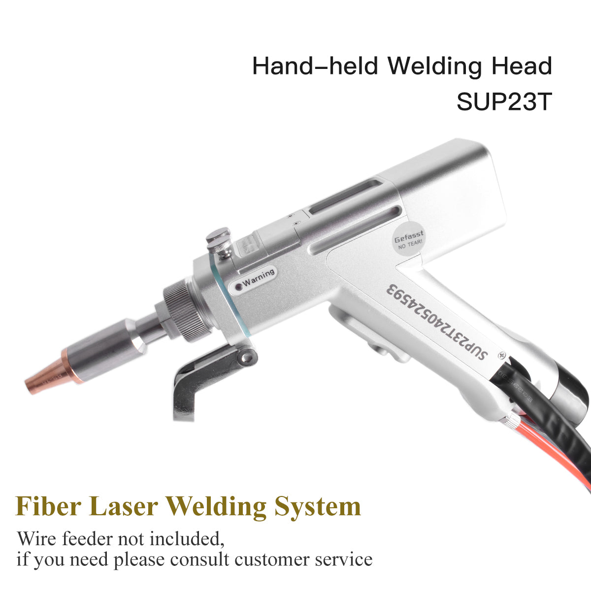 Startnow Handheld Fiber Laser Welding Head SUP21T With Auto-Wire Feeder Controller Driver Laser Welder System