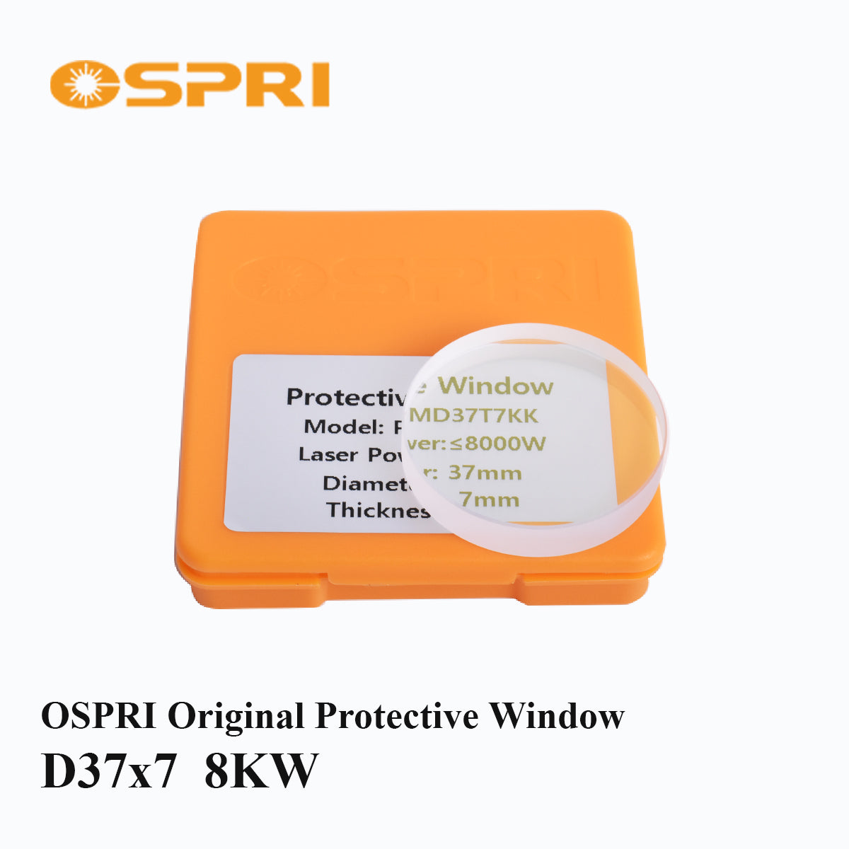 Startnow OSPRI Original Protective Lens for Fiber Laser Cutting & Welding Machines Quartz Window Lens D20/D21.5/D25.4/D30/D37