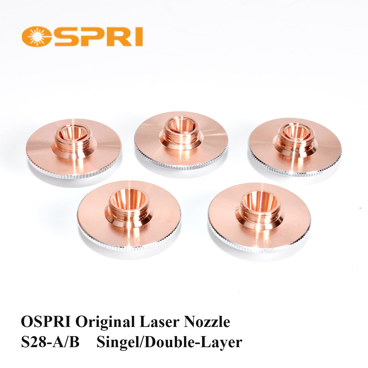 Original OSPRI Fiber Laser Nozzles Single / Double Layer / 3D Copper Nozzle for CNC Laser Cutting Machine Head 1.0–6.0mm