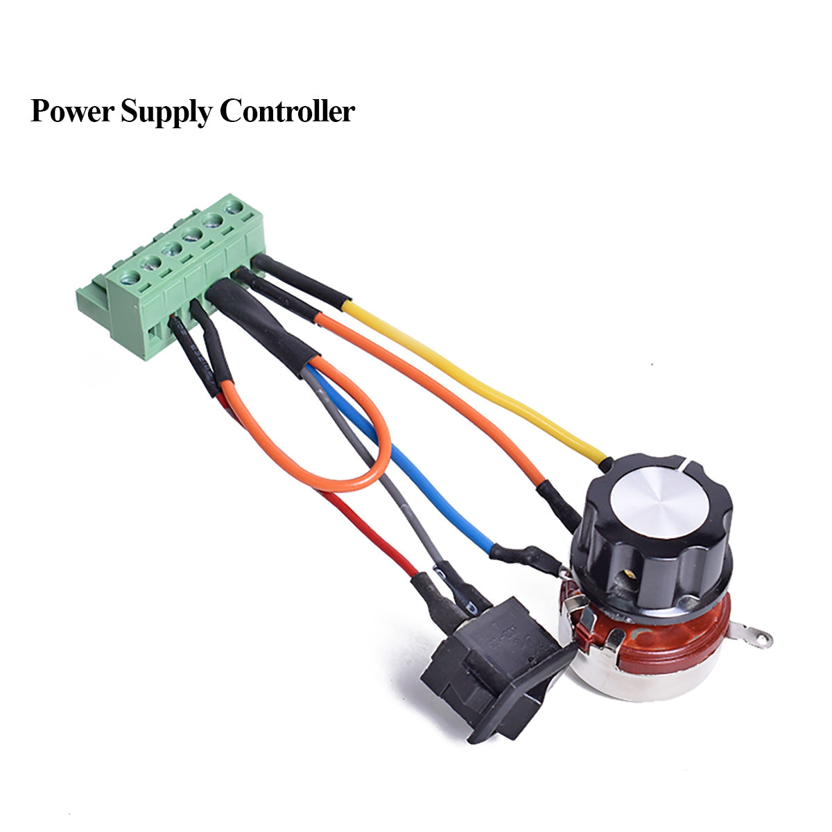 Startnow Power Supply Adjustable DIY Test Accessories Resistor Adjuster 2W 10K Potentiometer ON/OFF Switch For CO2 Laser Machine