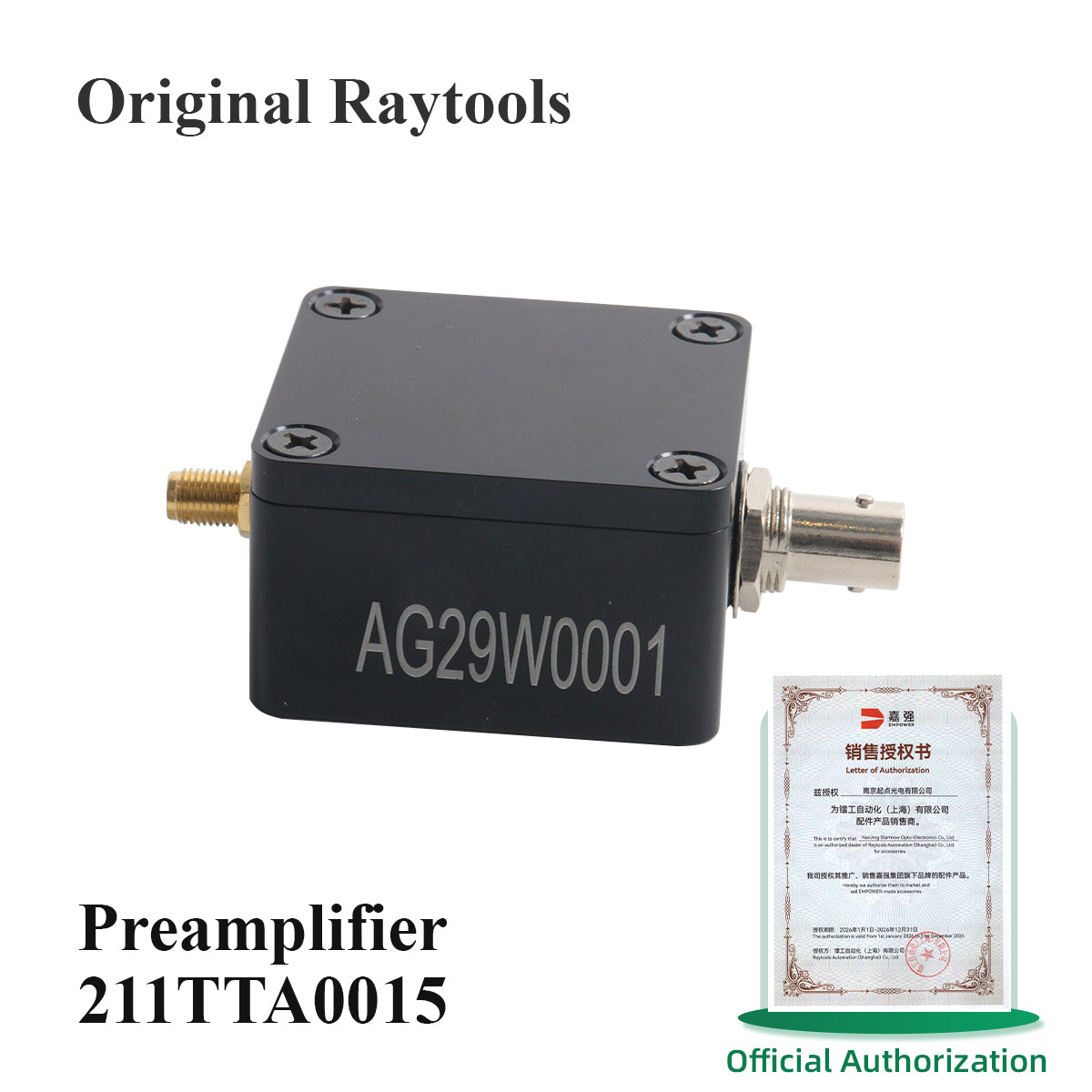 Original Capacitive Height Sensor Amplifier, Special for Raytools BM110 BM06K Series Cutting Head