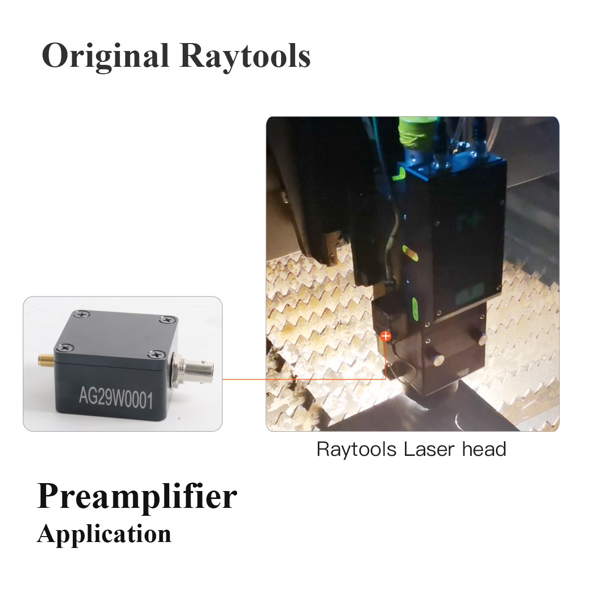 Original Capacitive Height Sensor Amplifier, Special for Raytools BM110 BM06K Series Cutting Head