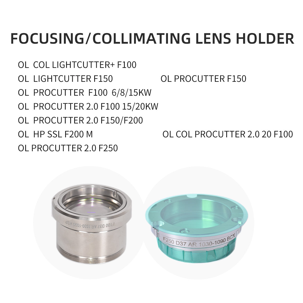 Startnow Precitec Original D30 D37 Laser Focusing and Collimating Lens Holder for Laser Cutting Head