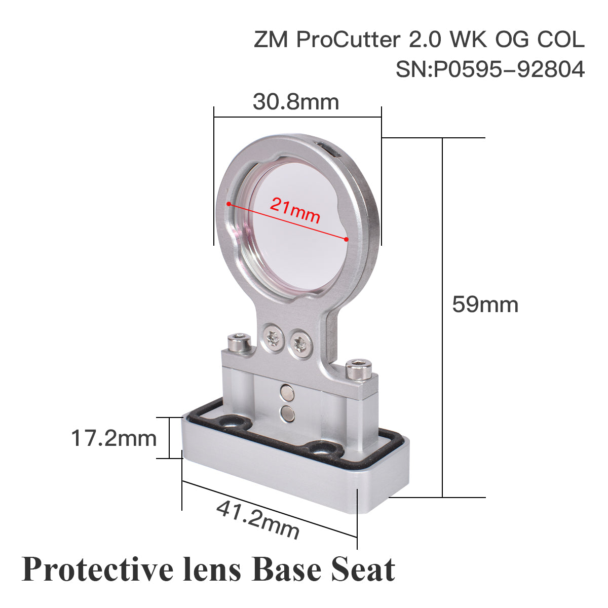 Startnow Precitec Original Laser Protective Lens Base Seat & QBH