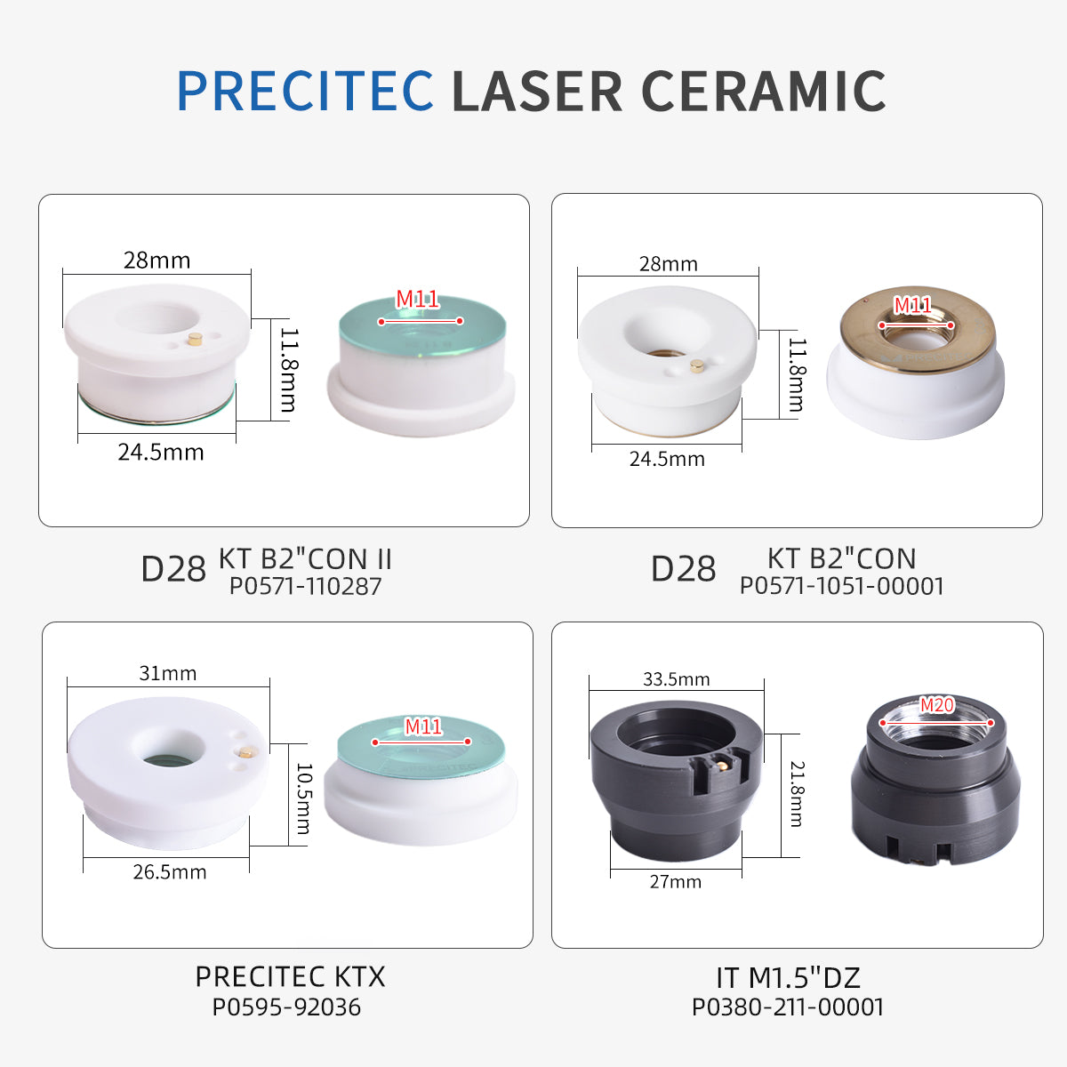Startnow Precitec Original Laser Protective Lens Base Seat & QBH