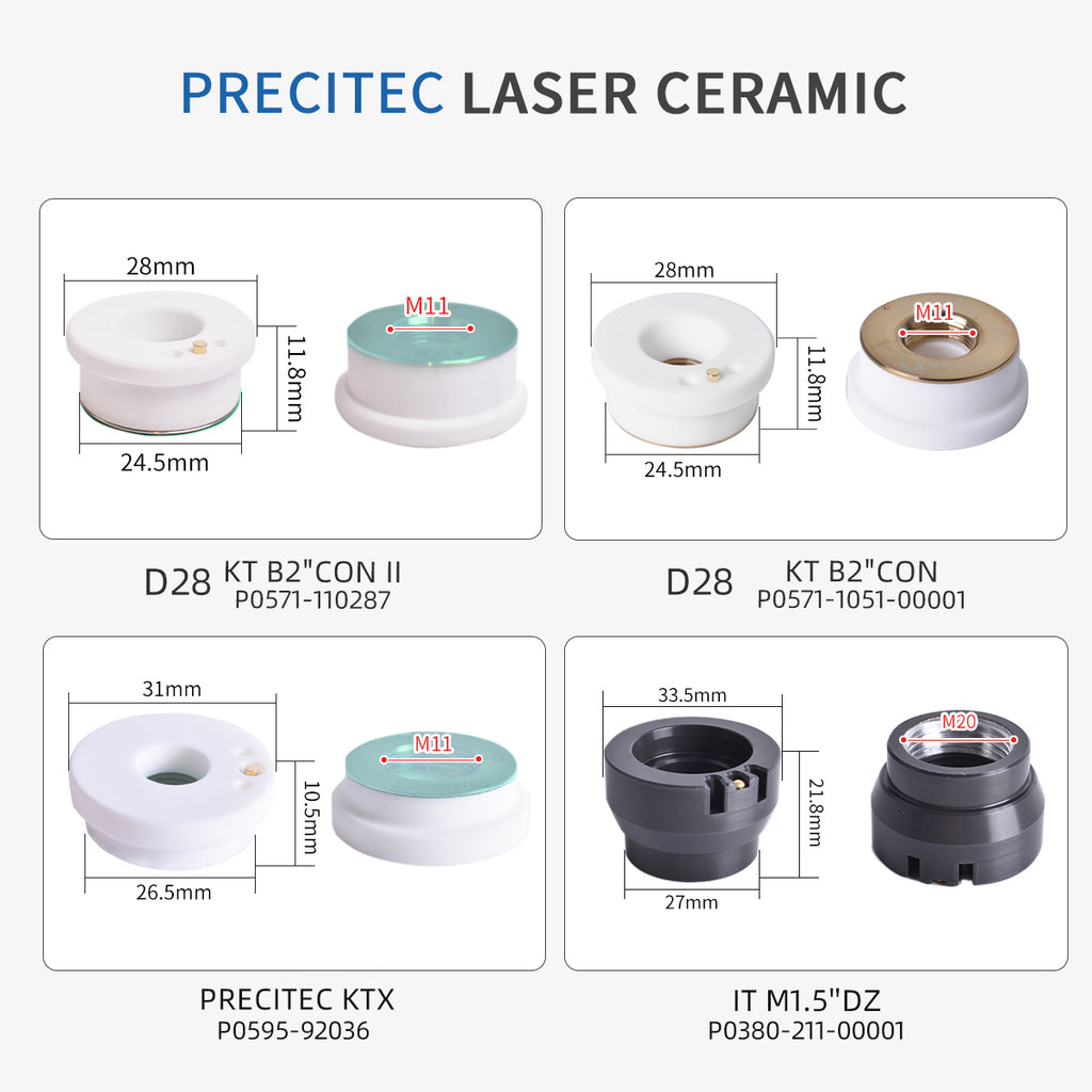Startnow Precitec Original Laser Protective Lens Base Seat & QBH for ...