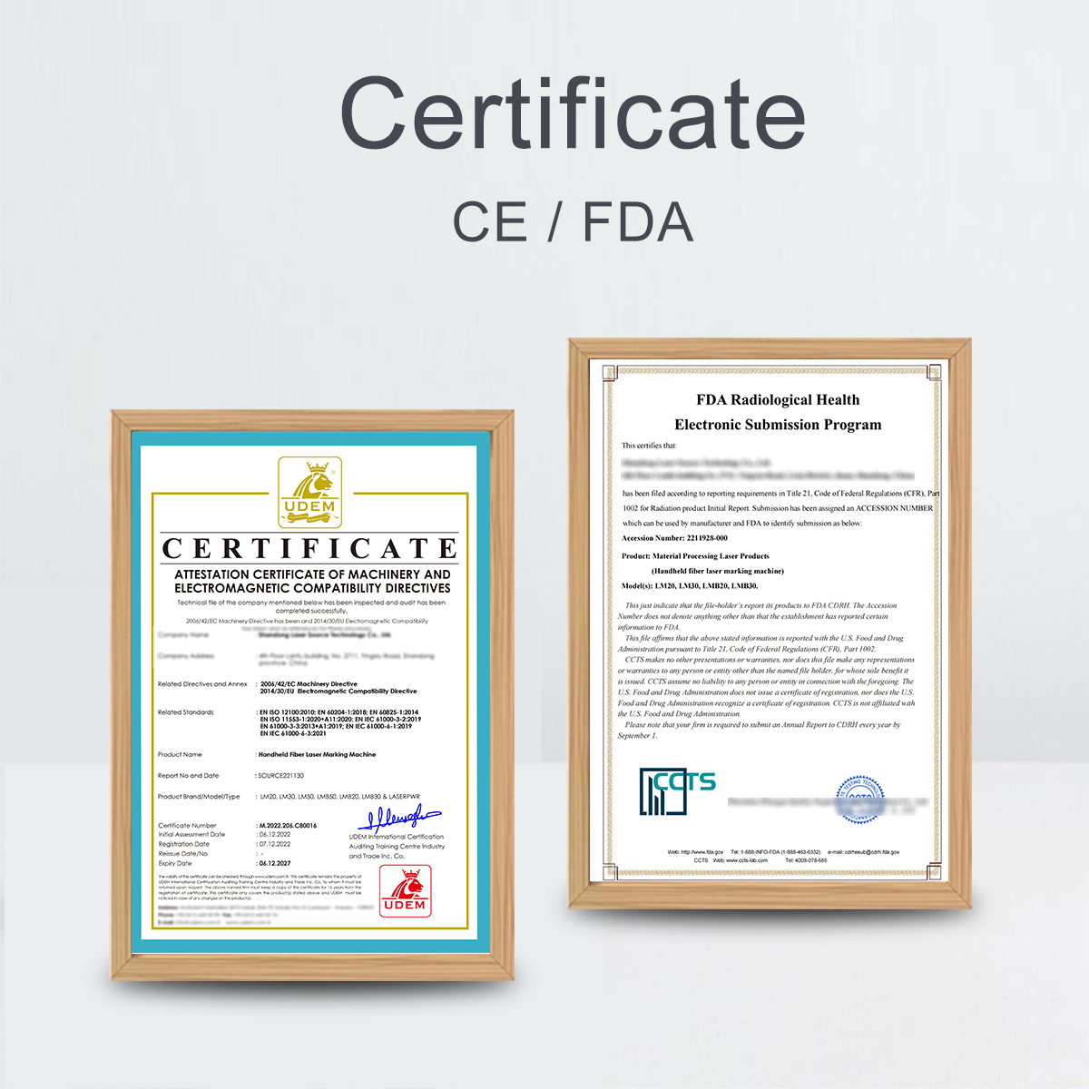 Handheld marking machine CE Certificate