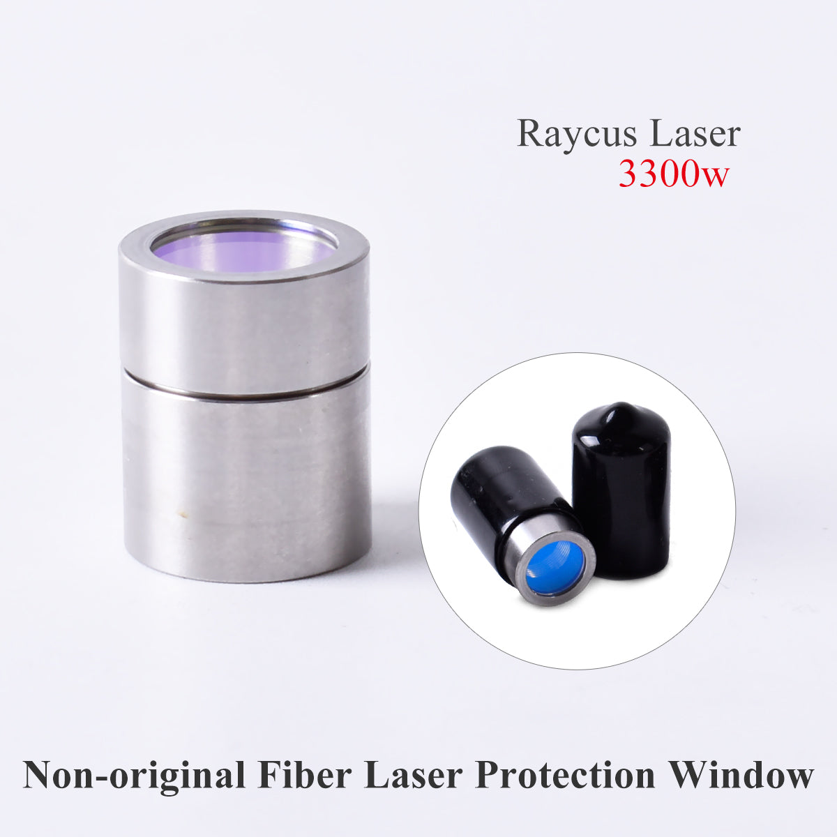 Original 3.3KW Fiber Laser Source QBH Output Connect Protective Lens 4/6KW Raycus Cutting Head
