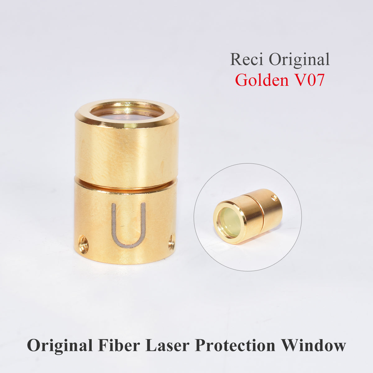 Startnow Original IPG Reci Fiber Laser Source QBH Output Connector Gap 4KW Optic Crystal Protective Lens for 1064nm Cutting Head