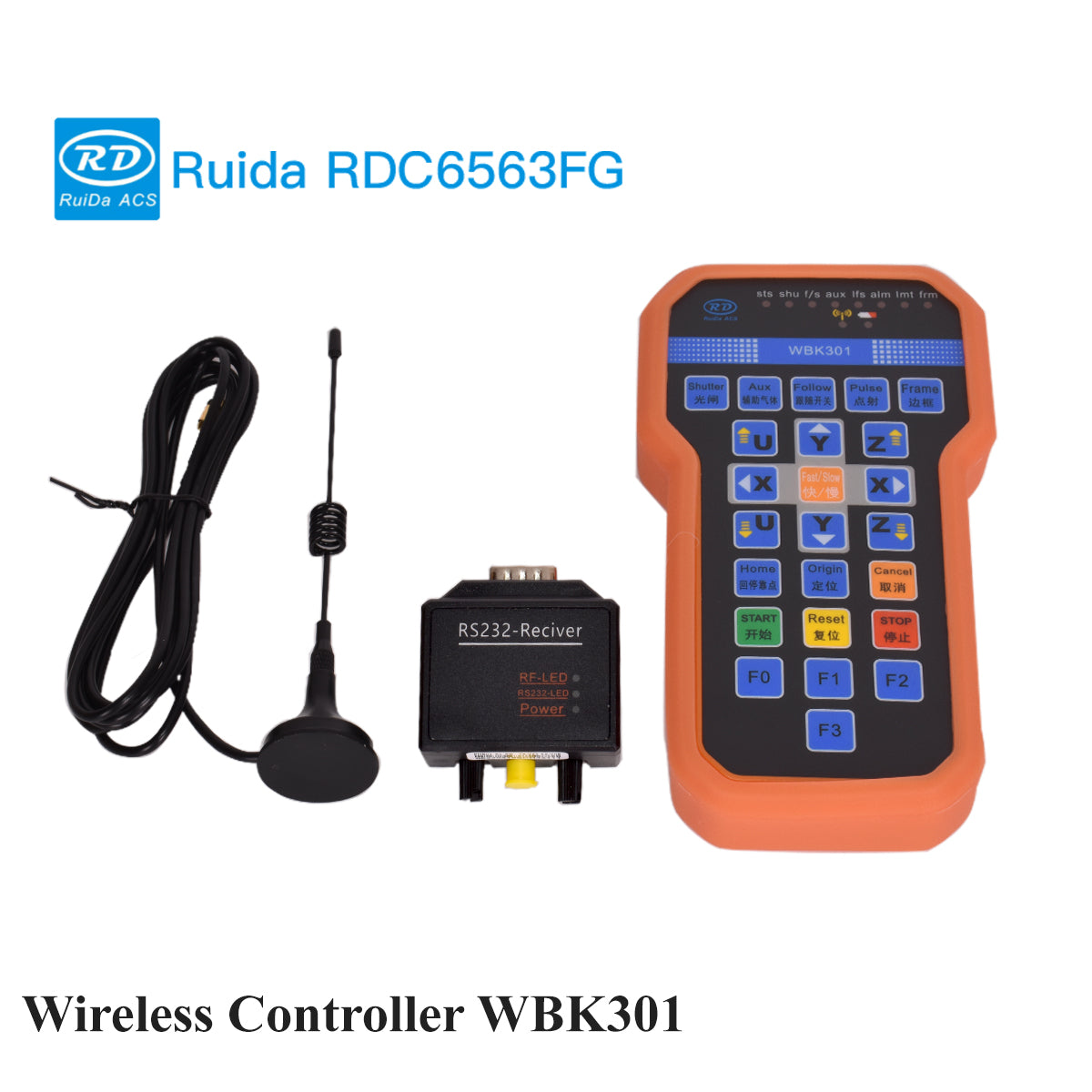 Startnow Amplifier Wireless Remote Fiber Control System RDC6563FG of Ruida DSP MainBoard for Metal Hybrid Laser Cutting Machine