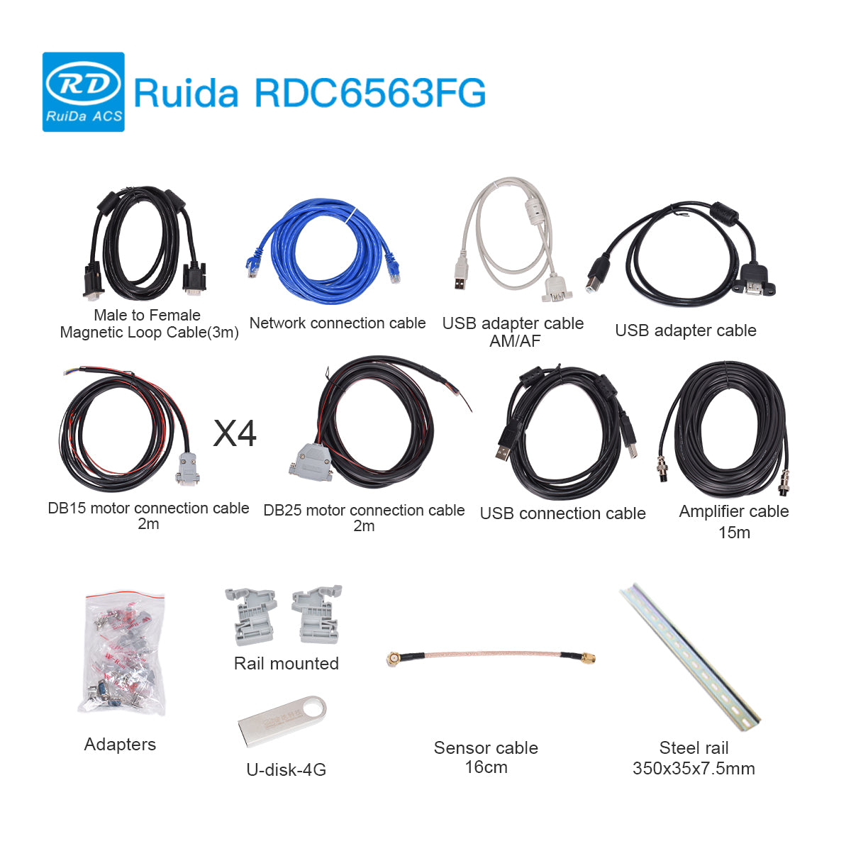 Startnow Amplifier Wireless Remote Fiber Control System RDC6563FG of Ruida DSP MainBoard for Metal Hybrid Laser Cutting Machine