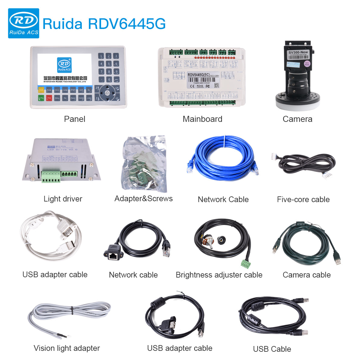 Startnow Ruida RDV6442/5G RDV6445S CCD Visual RDV Vision Laser