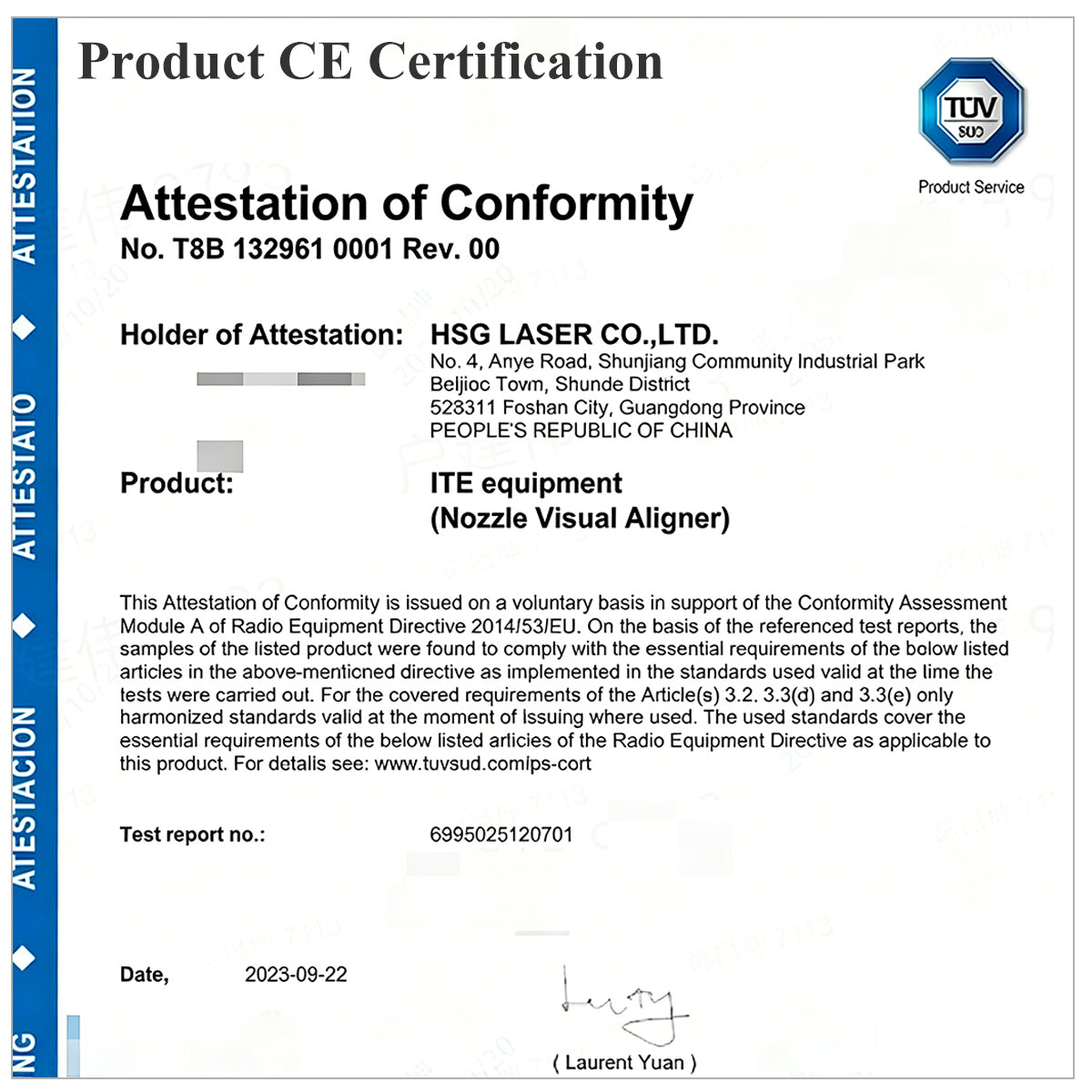 Laser Nozzle Vision Coaxiality Aligner High Precision Alignment Tool 1064nm Wavelength New Competitive Price