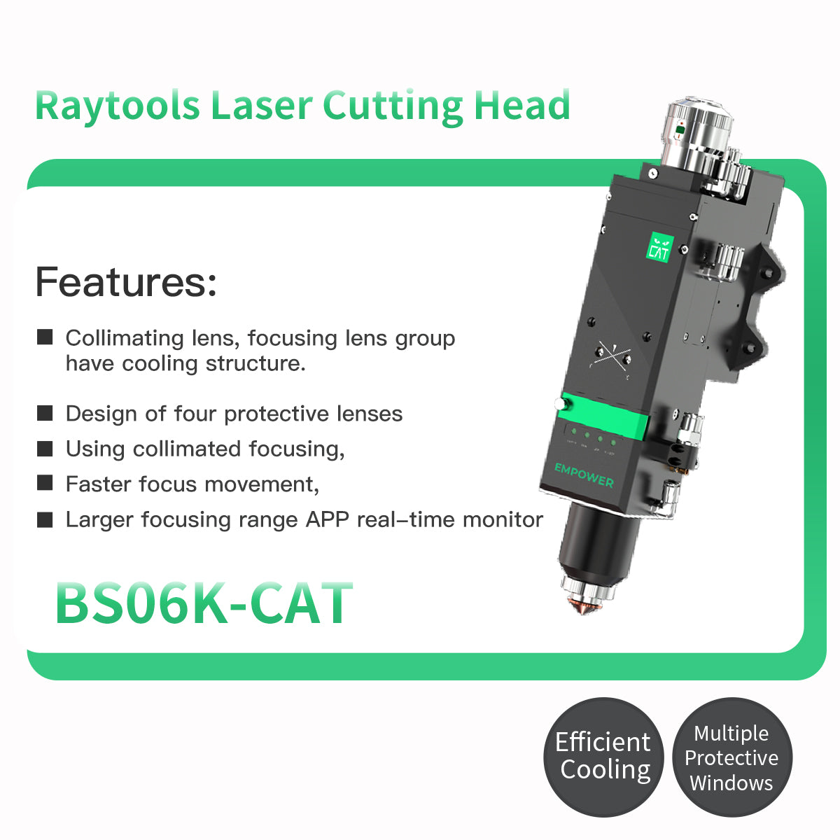 Raytools Auto Focusing Metal Laser Cutting Head BM110 BT210S BT220 BT240S BM111