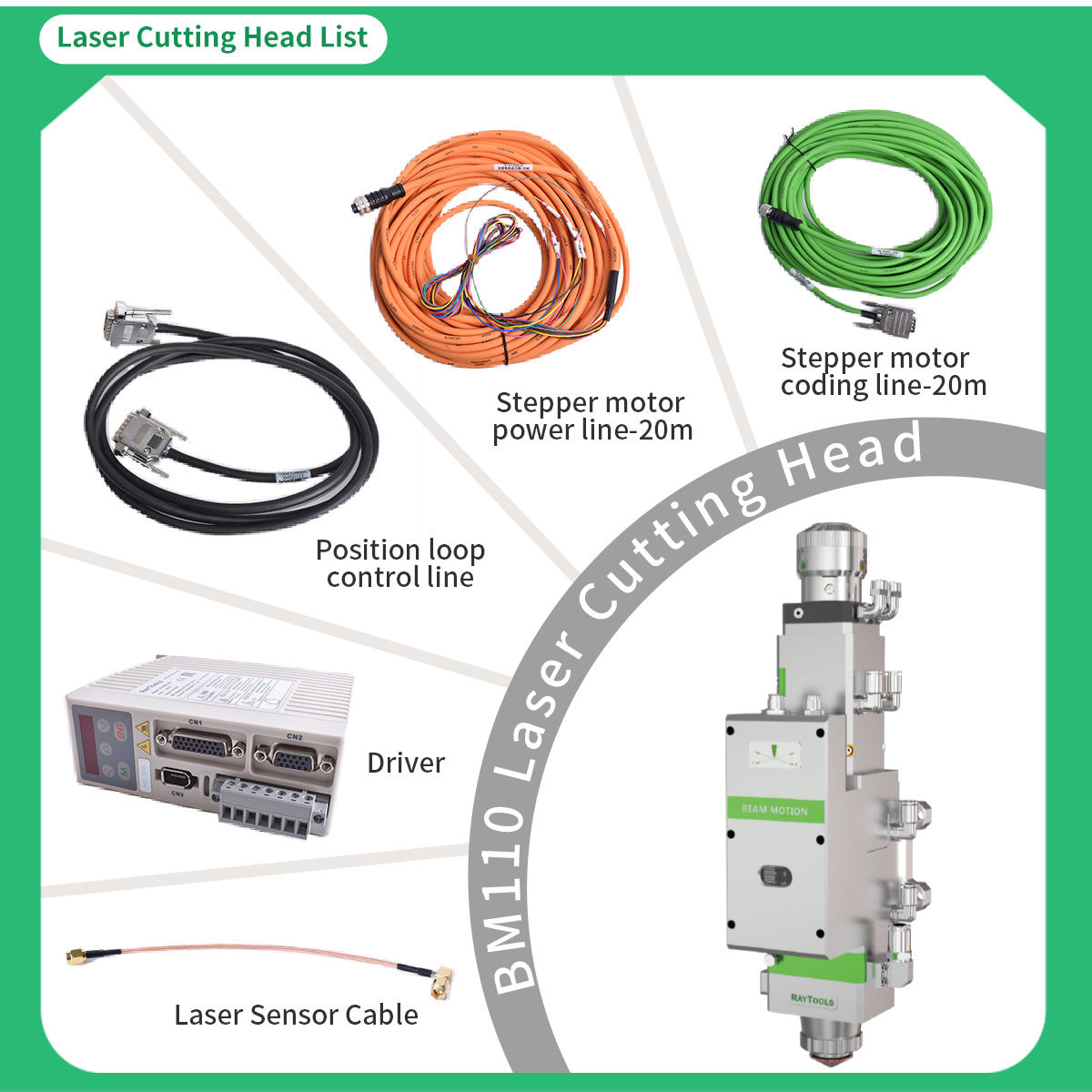 Raytools Auto Focusing Metal Laser Cutting Head BM110 BT210S BT220 BT240S BM111