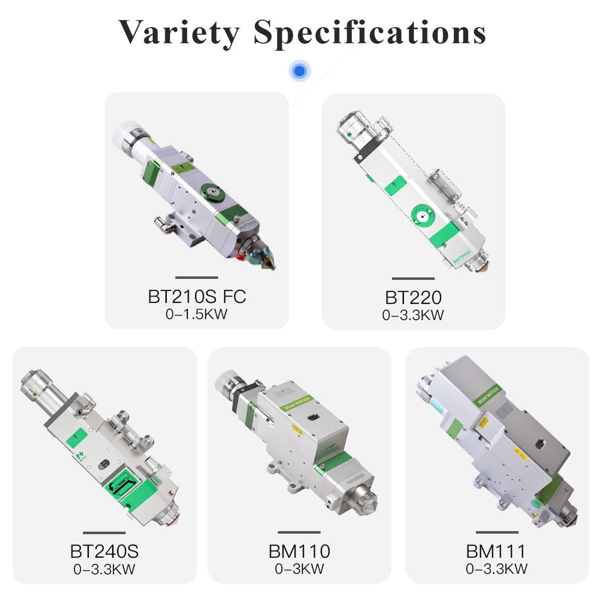 Raytools Auto Focusing Metal Laser Cutting Head BM110 BT210S BT220 BT240S BM111