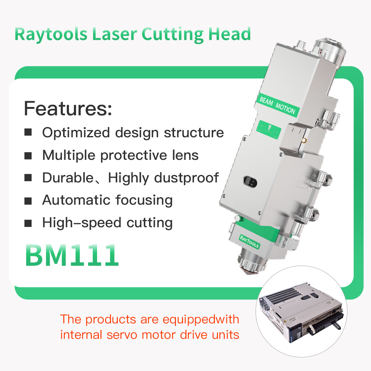 Raytools Auto Focusing Metal Laser Cutting Head BM110 BT210S BT220 BT240S BM111