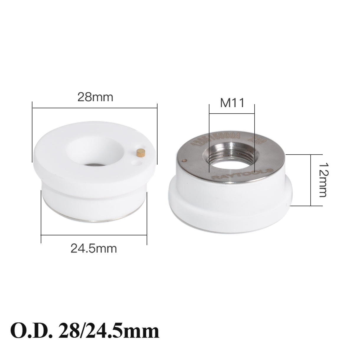 Laser Ceramic Dia.28mm Nozzle Holder