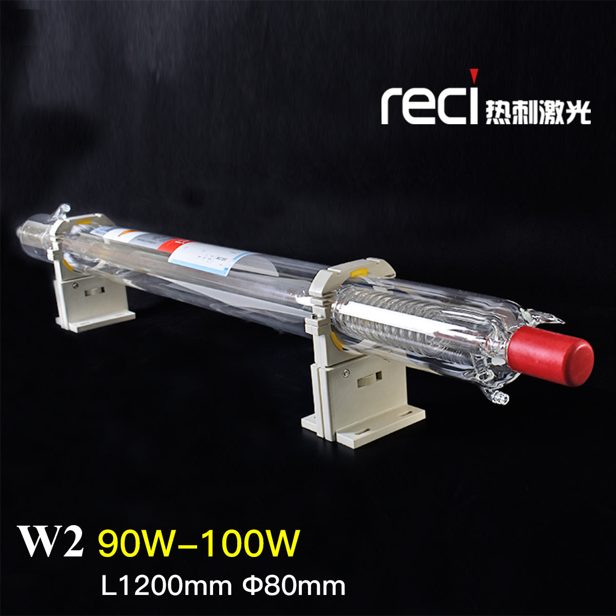 Laser Tube Reci W2 T2 100W CO2 Lamp Dia 80mm S2 Z2 V2 For 80W 90W Engraver Marking Machine Matching With DY13 Laser Power Supply