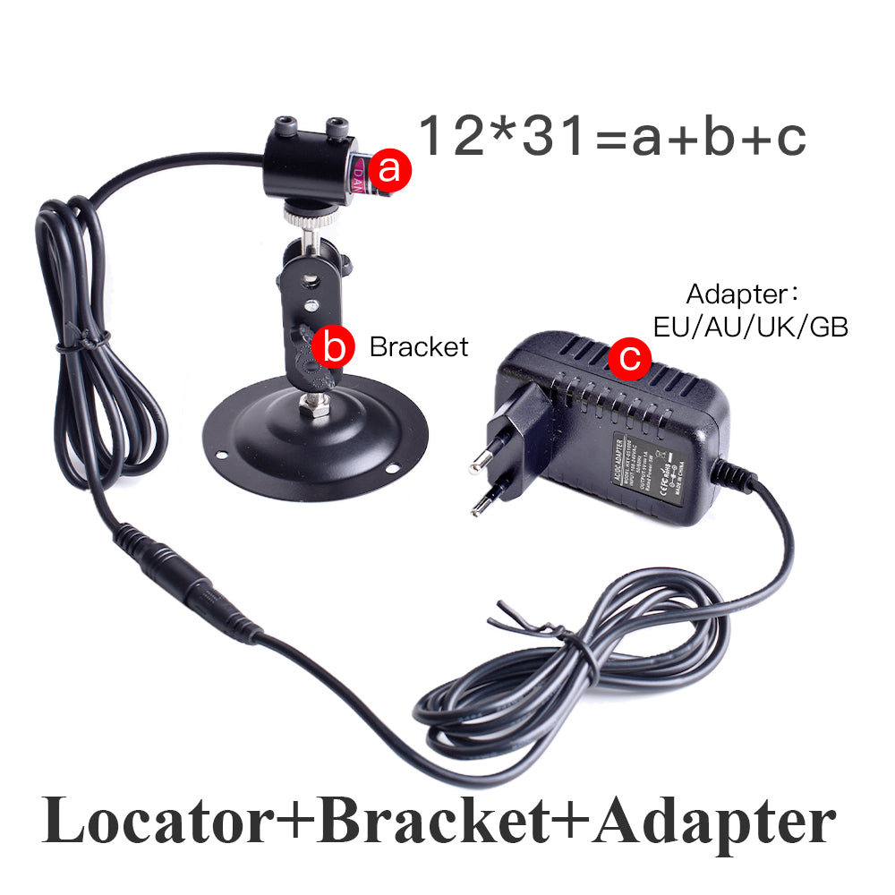 650nm DOT Laser Locator Set 12*31 5V Power Supply