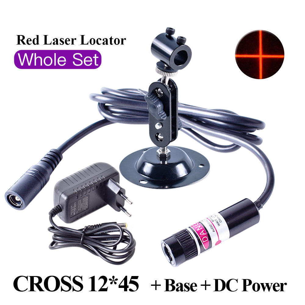 Set 12*42 635nm 10mw Adjustable Cross Laser Red Light Locator Red Positioner Beam Laser