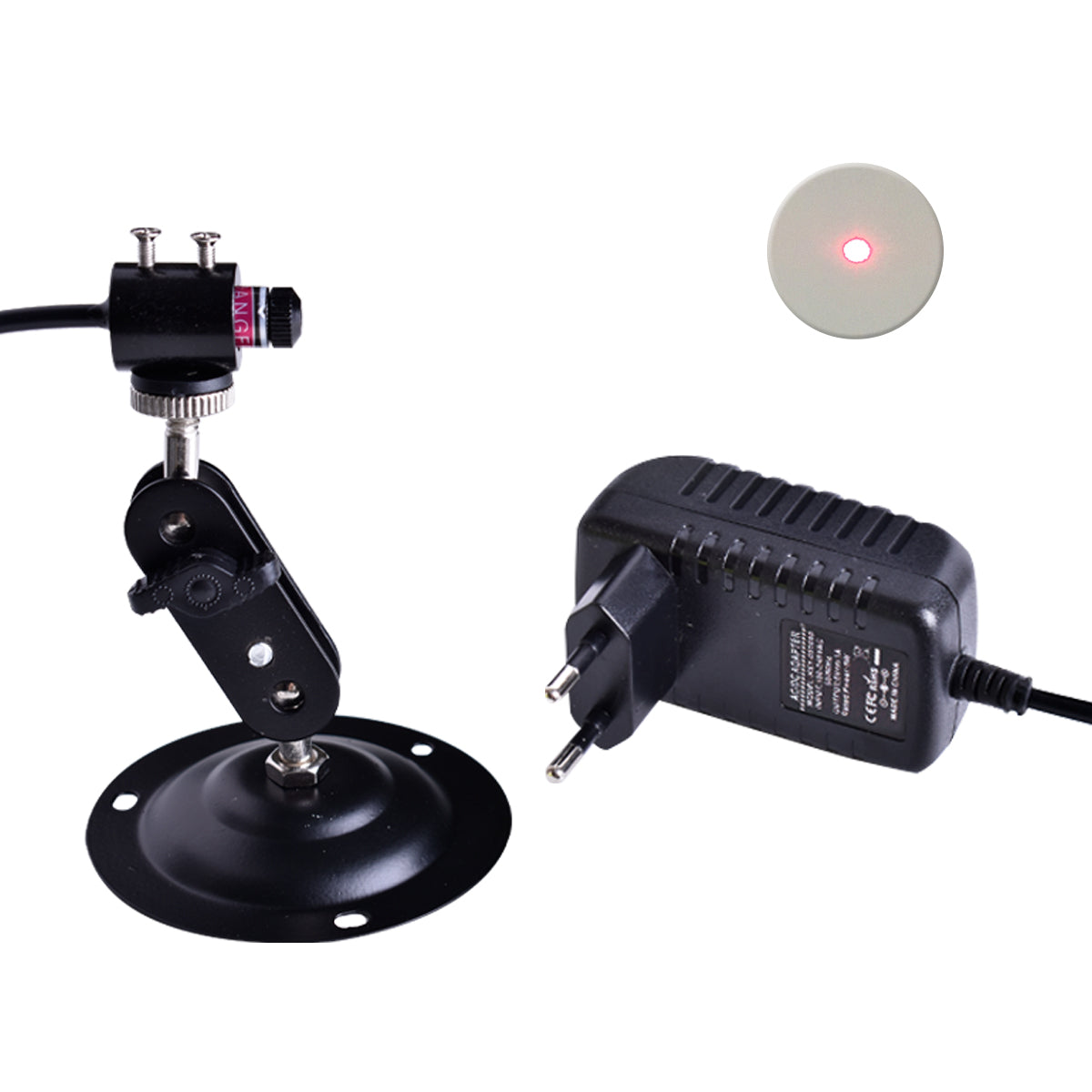 Set 10*30 With Mount Power Supply Dot Laser Module Beam Locator Pointer Red Laser Positioner