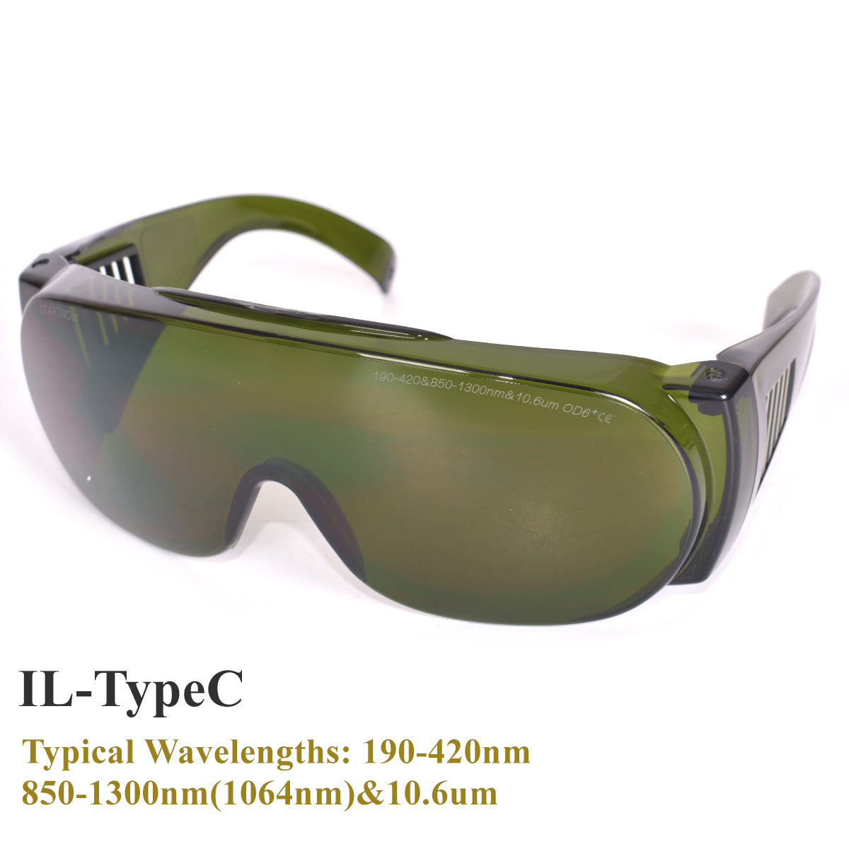 Startnow Laser Safety Goggles OD6+Fiber 1064nm 190-420nm 850-1300nm &10.6um CE OD4+ Protective Glasses For Marking Machine Shield Protection Eyewear