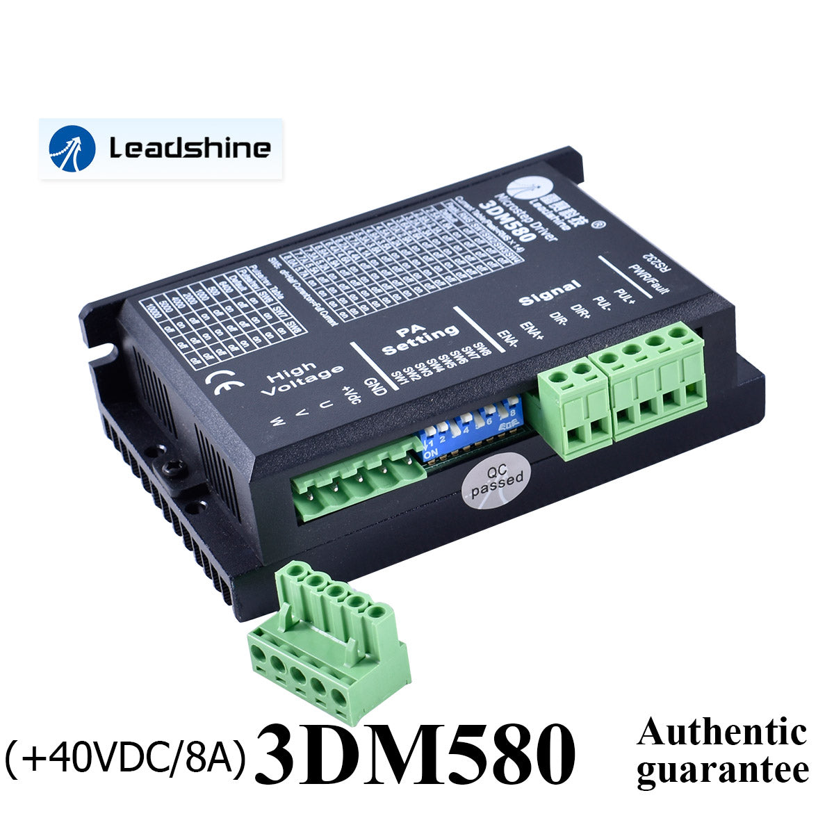 Startnow 3DM580 Stepper Motor Driver Digital 3 Phase Leadshine Servo Driver 50VDC Input Max 8A For CNC Automation Laser Machine