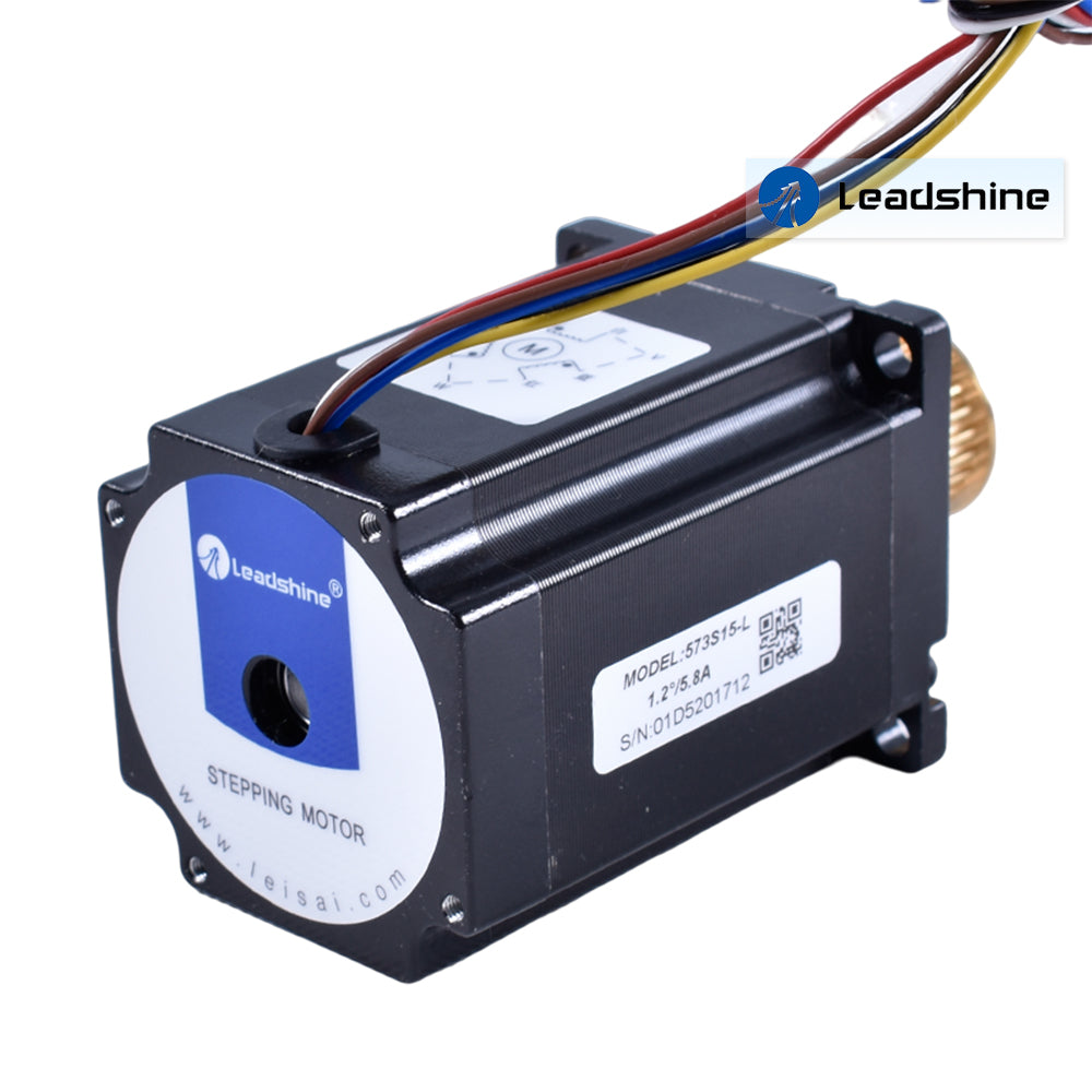 Leadshine Stepper Motor 573S15-L 5.8A 3 Phase With Synchronous Pulley 6 Wires Axis Diameter 8mm NEMA23 Stepping Motor