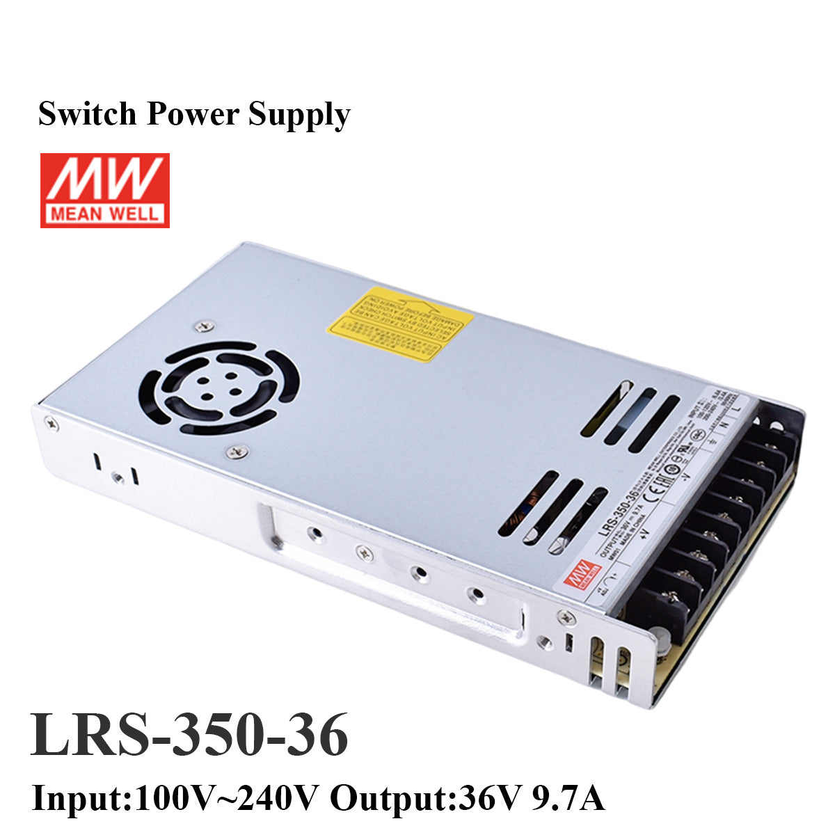 Startnow LRS-350-36 Switch Power Supply for Laser Controller Original MW Taiwan Meanwell Switching Power Supply 24V 36V 48V 350W