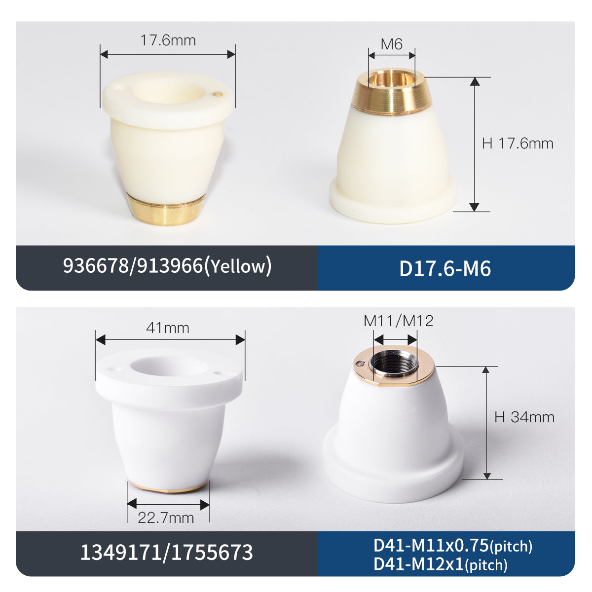 Startnow Laser Ceramic 254493/1906032 Dia.41mm Ceramic Ring 936678/913966 Sensor