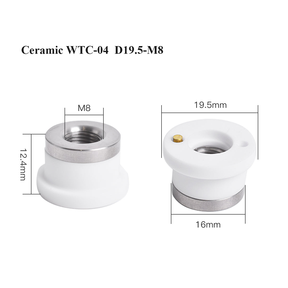 Startnow Original Laser Ceramic Ring WTC-08 D31-M11 Nozzles Holder 28mm Cutting Nozzle