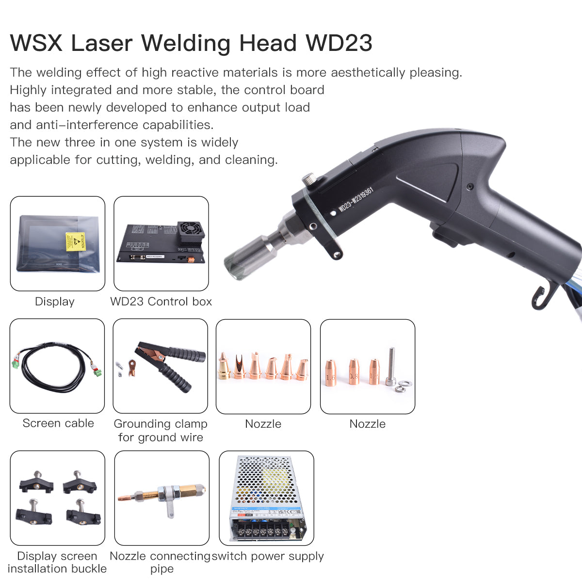 WSX Laser Cutting Head Manual & Automatic Focusing MINI15 KC13 NC30B NC62A