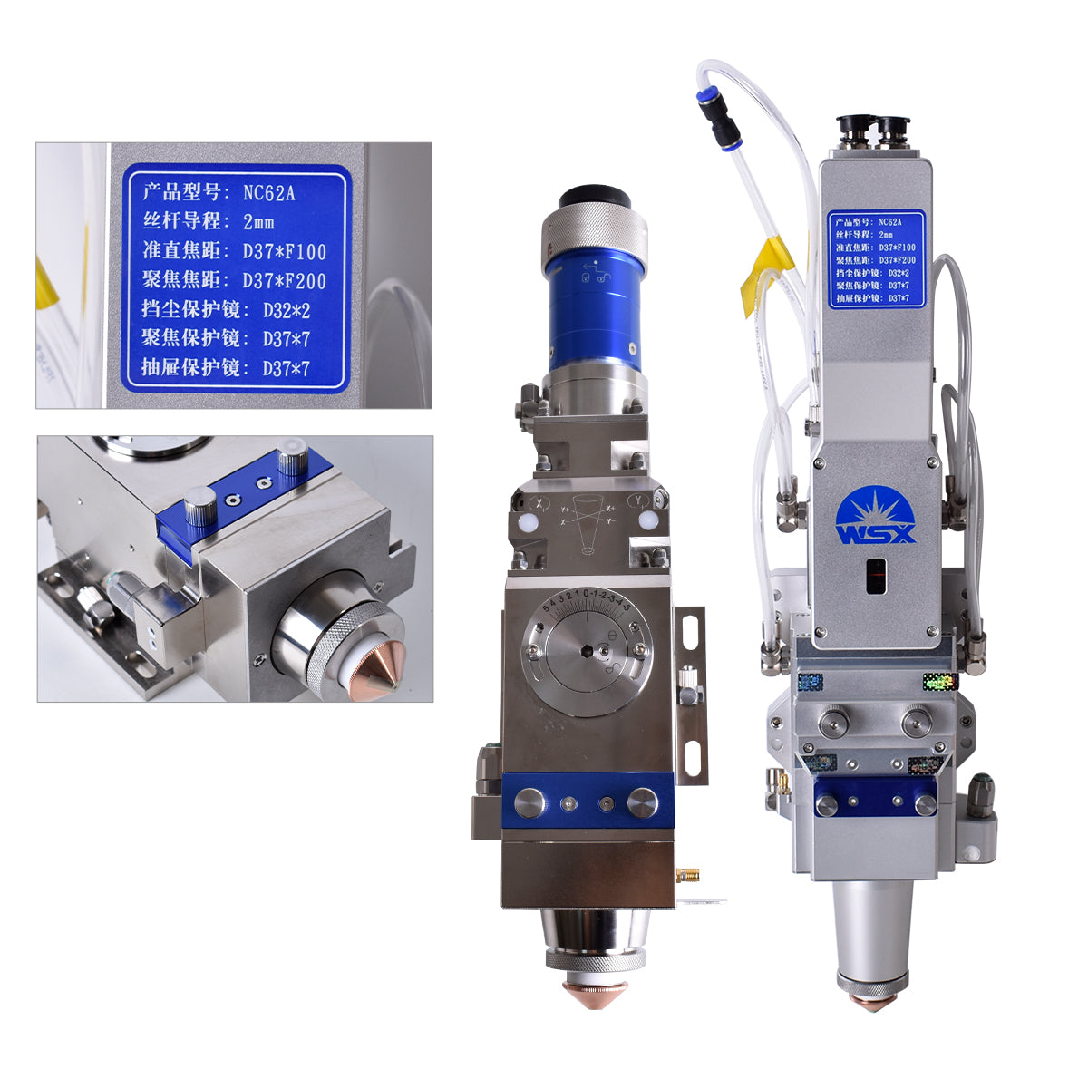 WSX Laser Cutting Head Manual & Automatic Focusing MINI15 KC13 NC30B NC62A