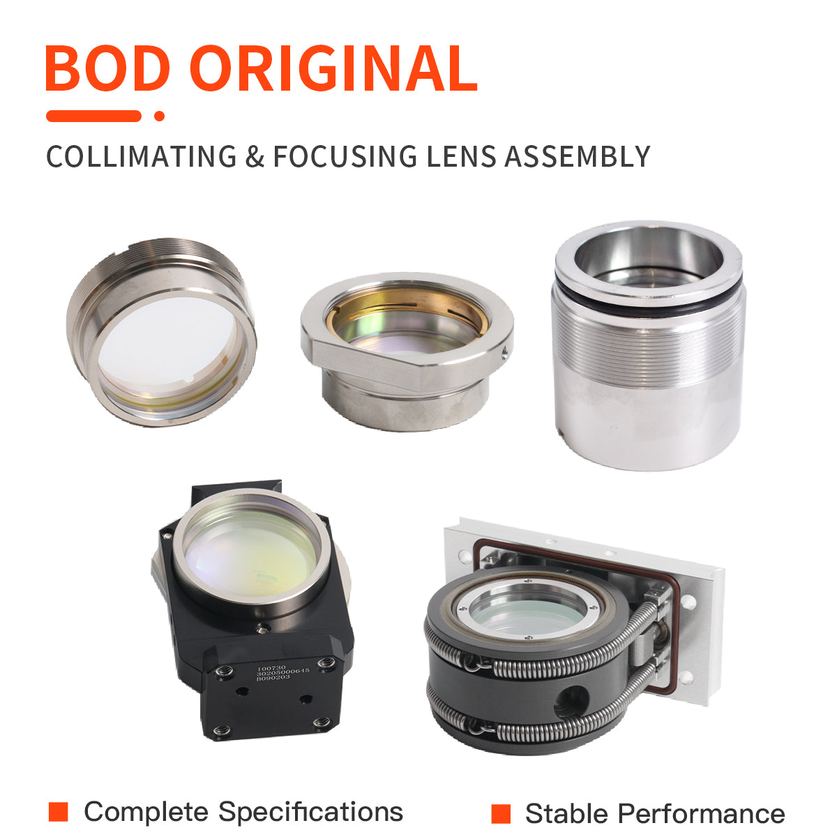 Original Bodor Fiber Laser Focusing Collimating Lens D30 F75 F100 F150 High Precision Optical Lens For Fiber Laser Cutting Machine Head Replacement Parts