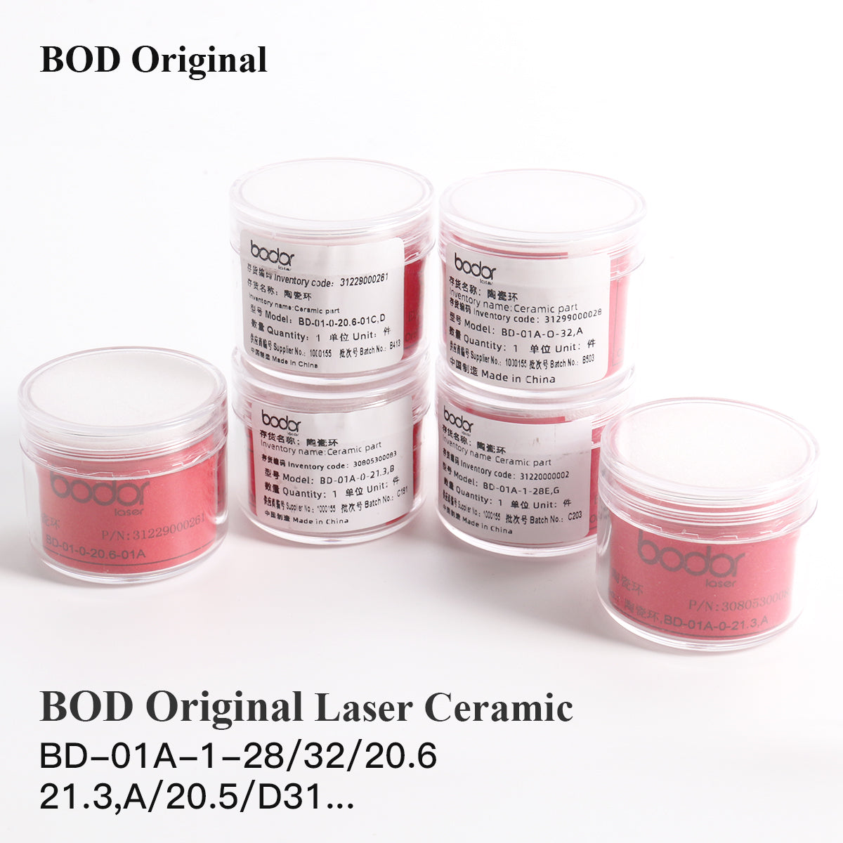 Startnow High Precision Ceramic Ring for Bodor Fiber Laser Cutting Head Nozzle Insulator Ceramic Ring Replacement Parts