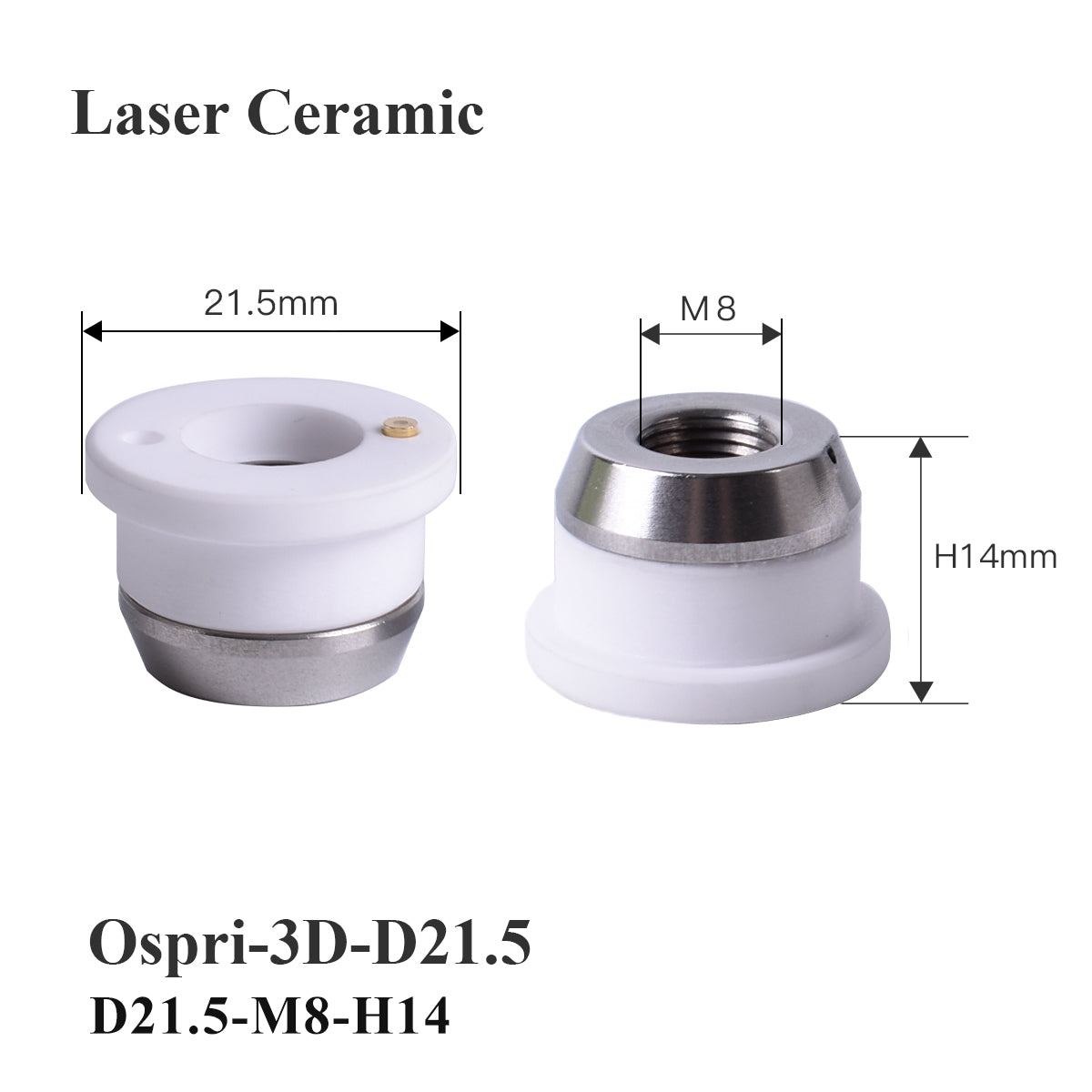 Startnow 레이저 세라믹 링 OSPRI 직경 17.8mm 21.4/41mm 용접 노즐 홀더 부품