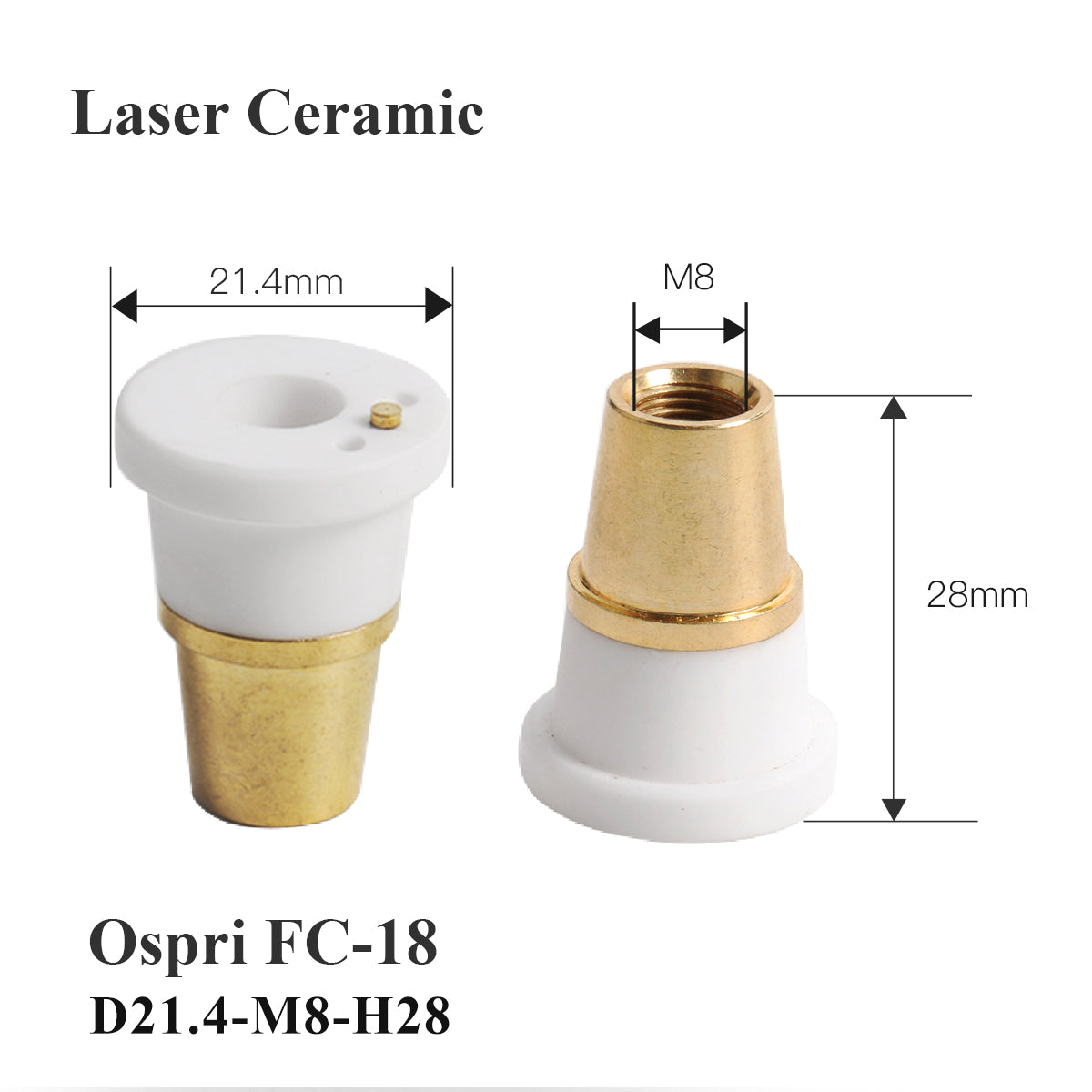 Startnow 레이저 세라믹 링 OSPRI 직경 17.8mm 21.4/41mm 용접 노즐 홀더 부품