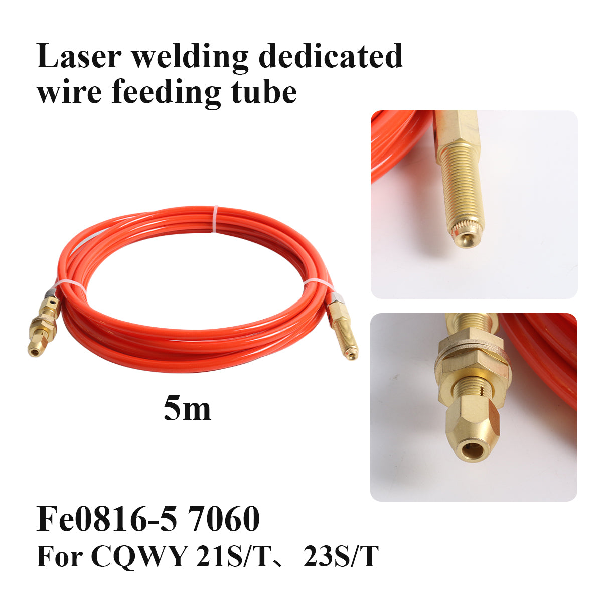 Startnow Supper Laser Welding Wire Feeding Tube – 5M Flexible Wire Feeder Hose for Handheld Fiber Laser Welding Machine