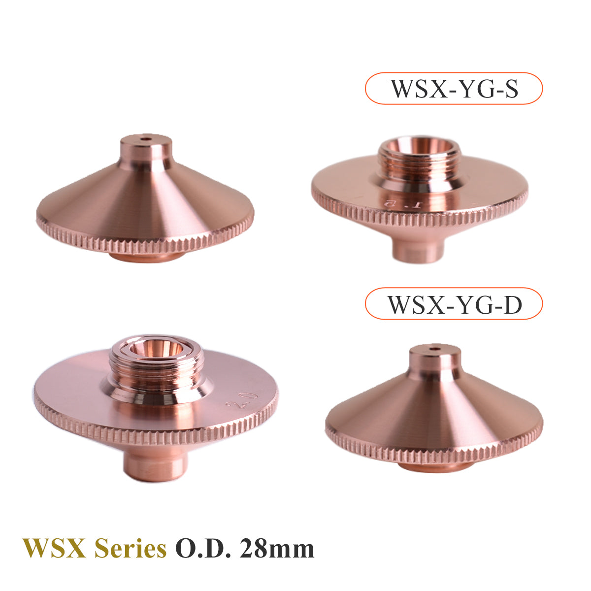  D28mm WSX laser head nozzles